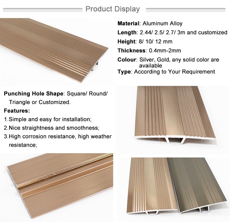 On Sale Transition Lamination Tiles Metal Aluminum Laminate Floor Thresholds
