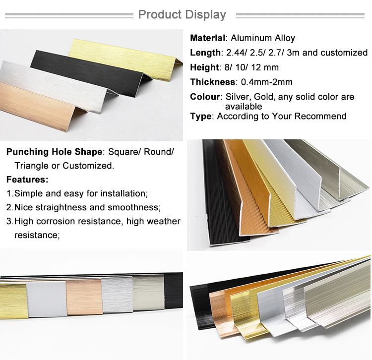 Metal Material Tile Trim Border for Marble Edge