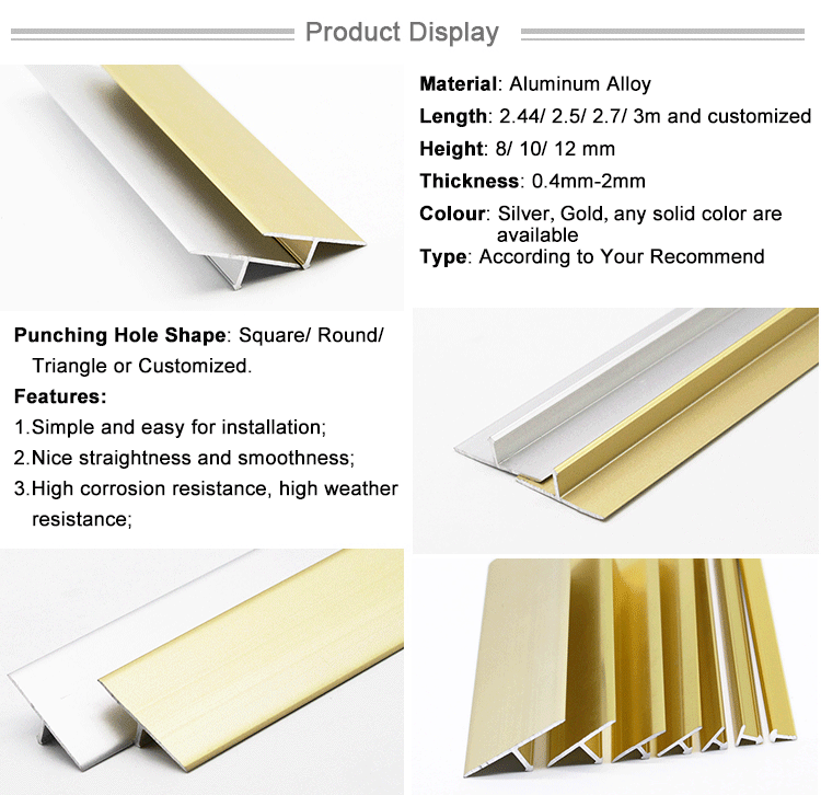 Chinese Accessories Molding T Shaped Edge Trim