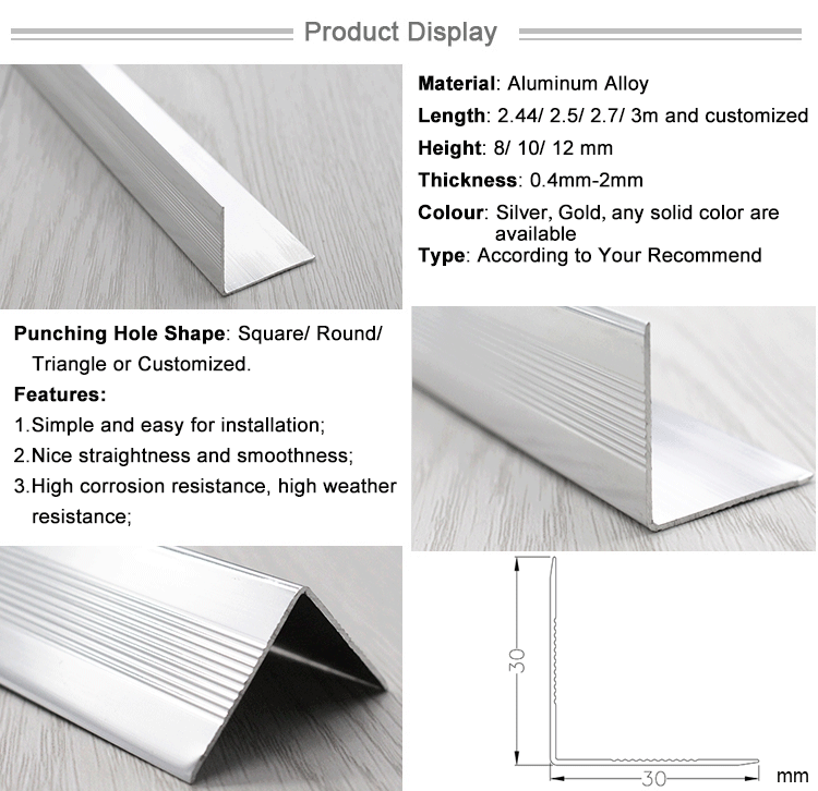 Guangdong Material Building Aluminum Edge Corner Guards Protector