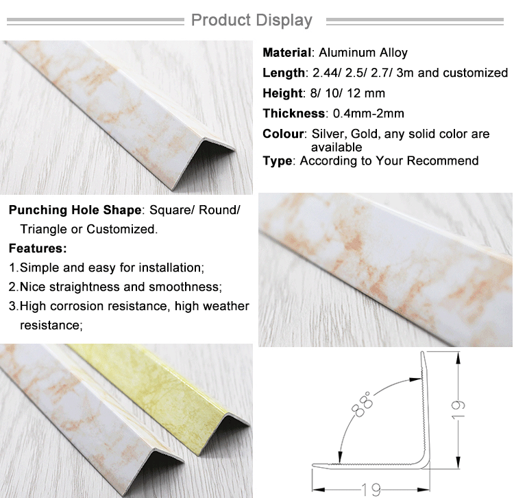 Interior Decoration Raw Materials Protector Corner of the Wall