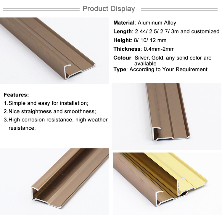 Interior Decoration Accessories Metal L Shaped Aluminum Corner Bead