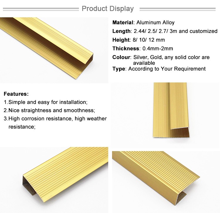 Tile Trim Profile Connector Corner Aluminum Ceramic