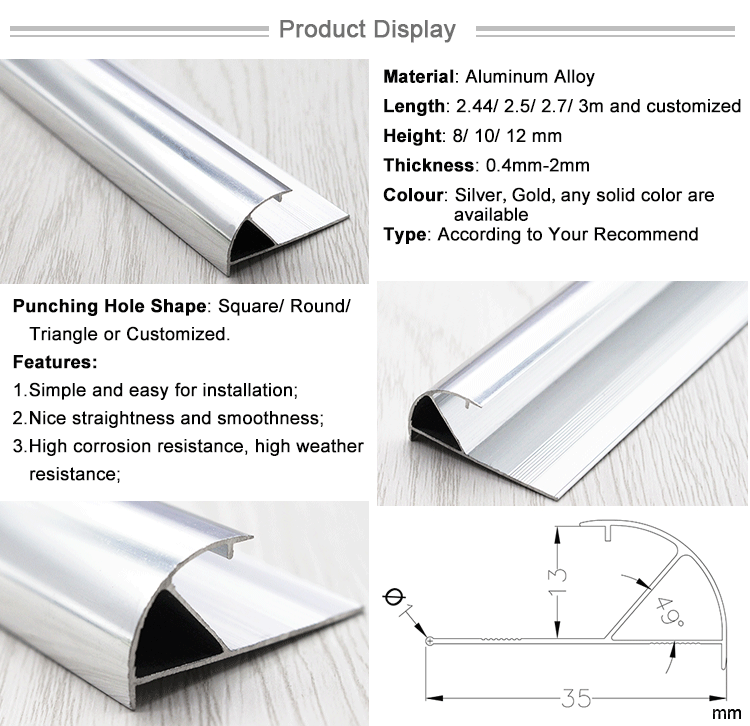 Concrete Step Covers Stair Nosing for Ceramic Tile