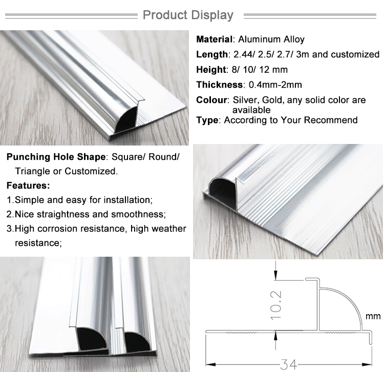 Pakistan Hot Sale 6063 T5 Round Aluminium Profile
