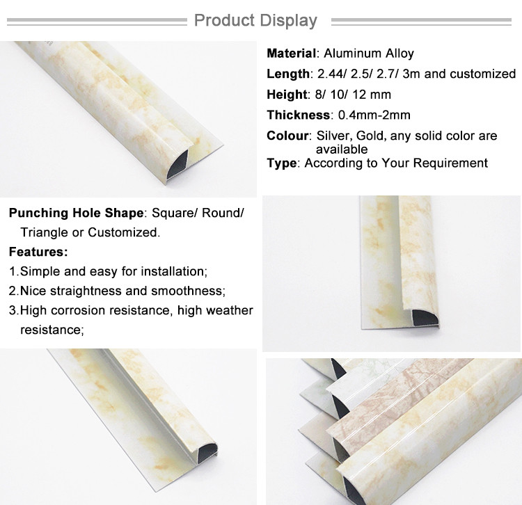 Good Quality Economic Aluminum Ceramic Wall Tile Corner Trim