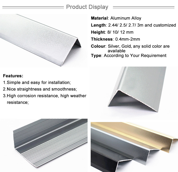 Extruded Profile Outdoor Porcelain Tile Stair Nosing