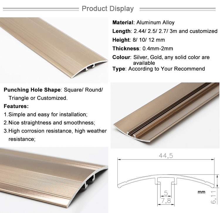 Wholesale Price Aluminum Strips Transition Profile For Floor