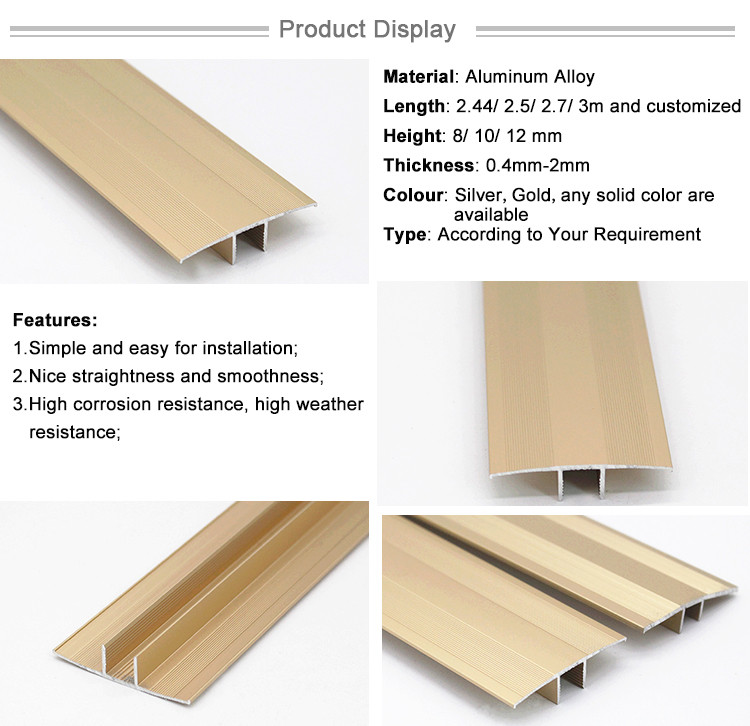 Custom Profile Extrusion Aluminium Door Threshold Strips