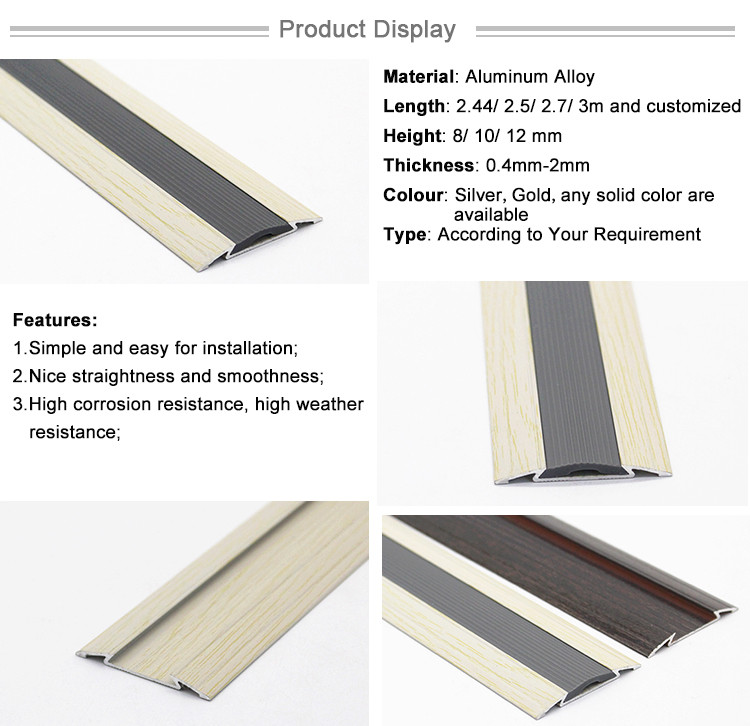 New Designed Model Anodized Aluminum Flooring Transition Strips