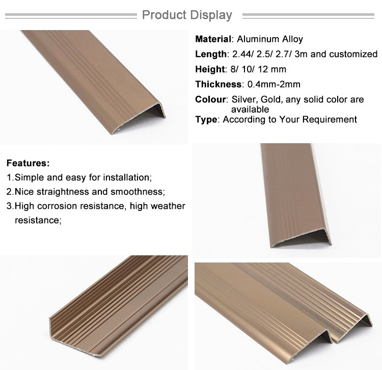 Flooring Accessories Durable Anti-Slip Aluminum Floor Transition Strip