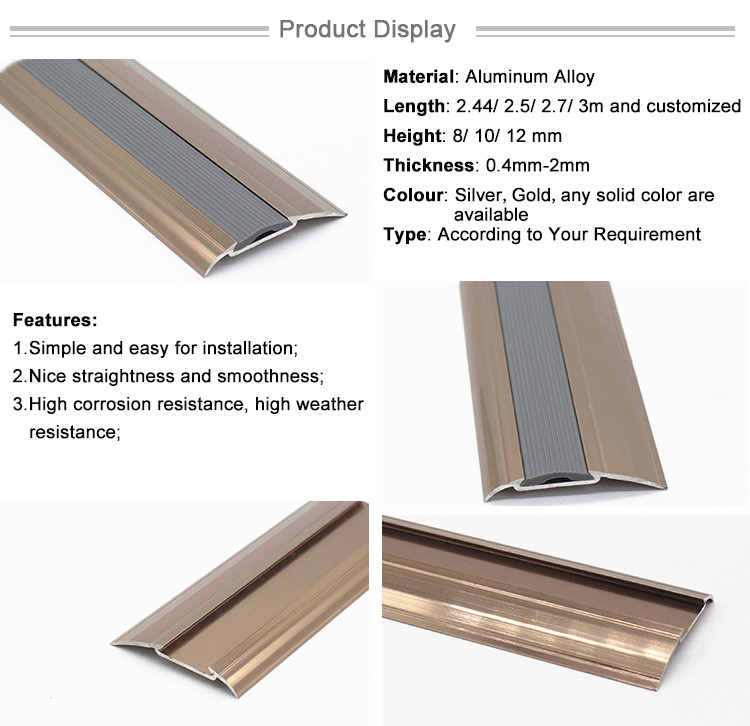 Laminated Floor Edge PVC Insert Anti-Slip Strip