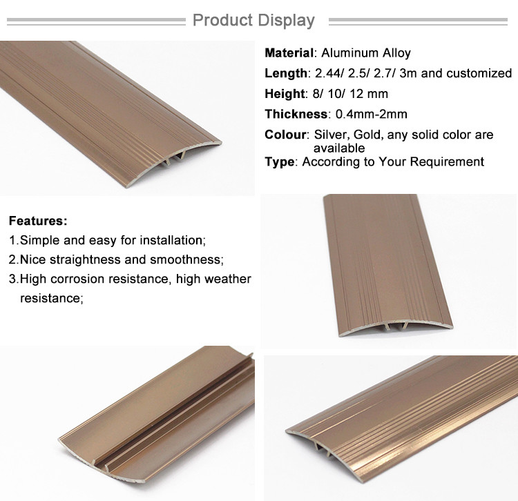 Constructional Material Laminate Floor Threshold Aluminum Floor Trim