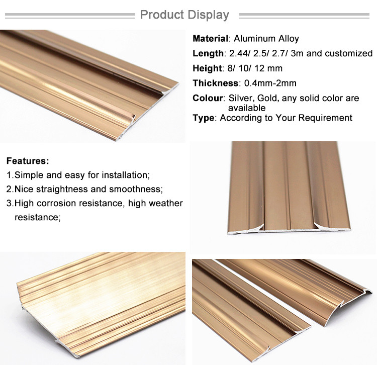 Building Decorative Material The Thin Metal Aluminium Door Trim