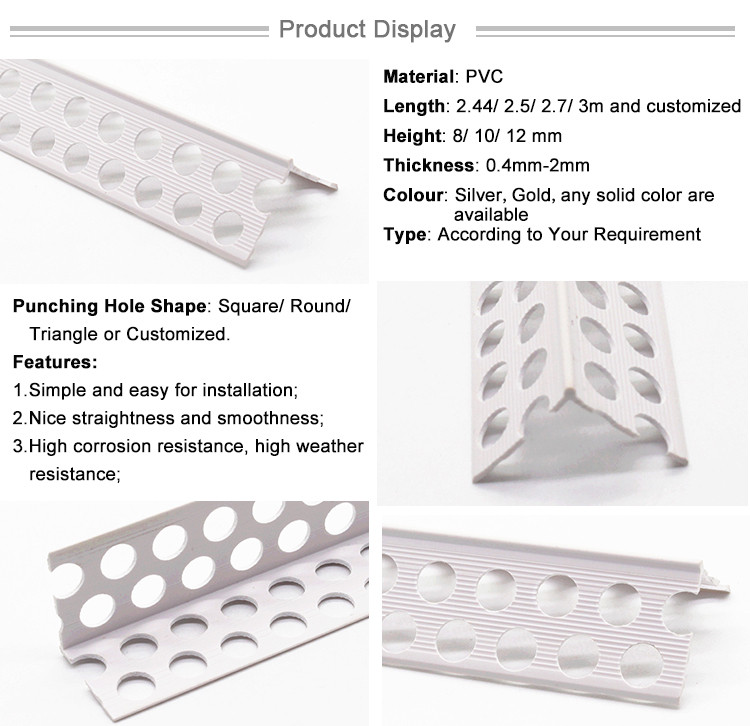 Building Material Drywall PVC Corner Bead