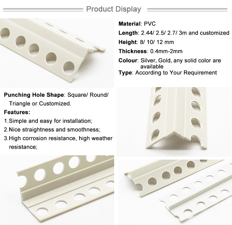 Wall Protection Angle Bead Tile Corner Bead for Plaster Wall