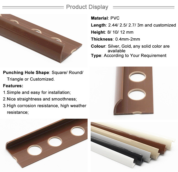 Factory Supply Plastic Extruded PVC Extrusion Profile