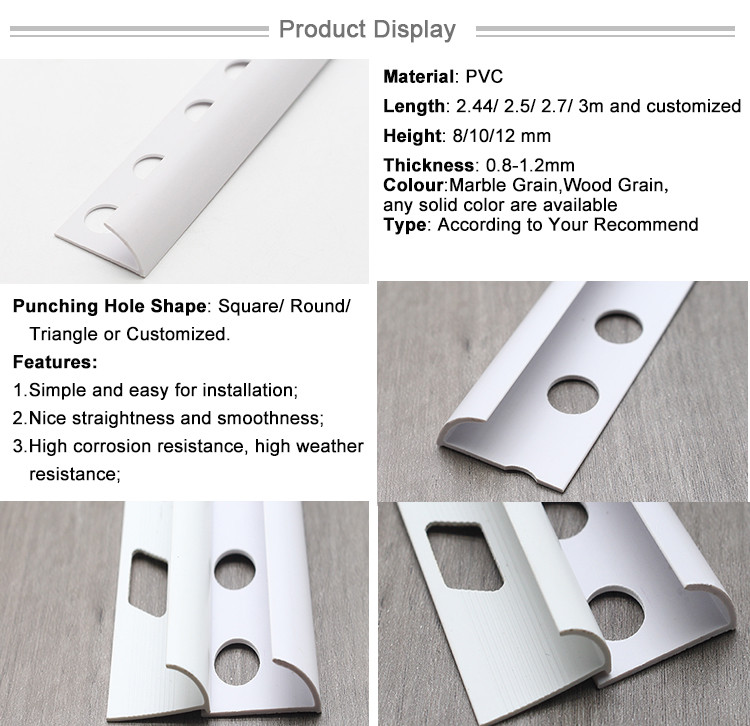 Environmental Friendly Interior Accessories  Bathroom Trim PVC