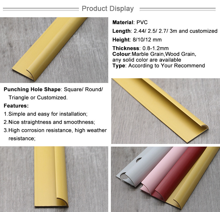PVC Tile Trim Ceramic Plastic Corners for Walls