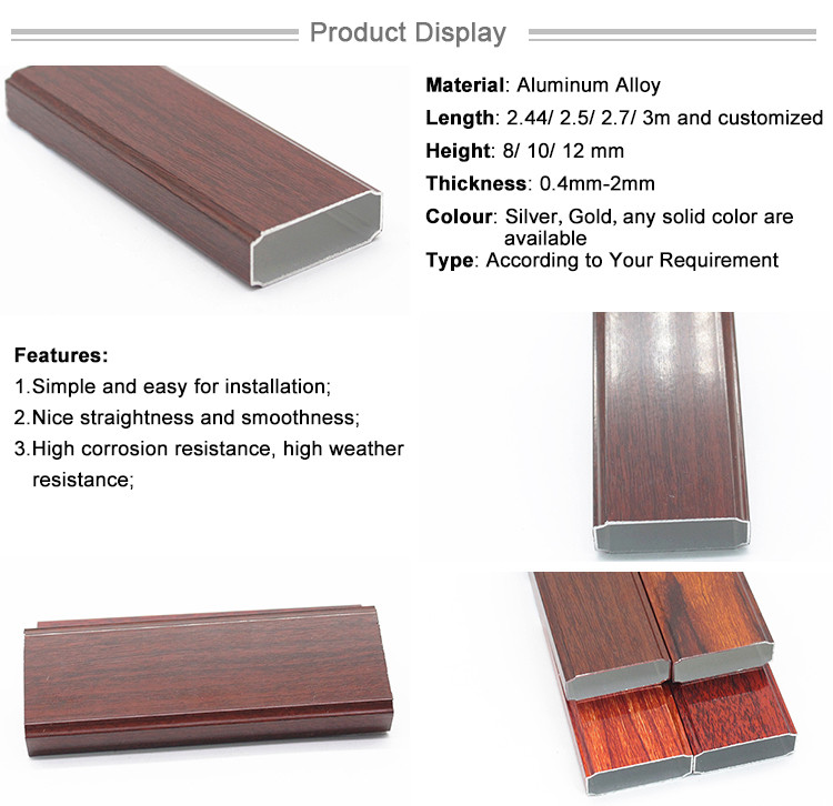 Wood Grain Profile Aluminum Door and Window Accessories