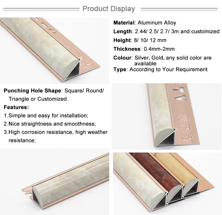 Cheap Building Materials Metal Corner Edge Tile Trim