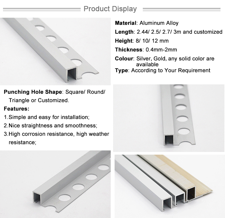 High Quality Hot Sale Angle Square Edge Shape Ceramic Wall Corner Tile Trim