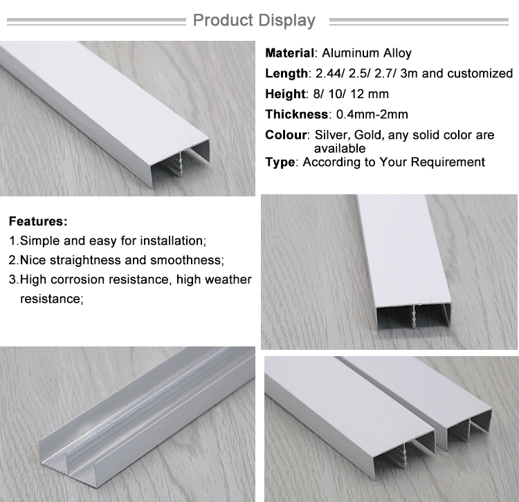 Building Home Materials Large Aluminum Corner Tile Trim Extrusion