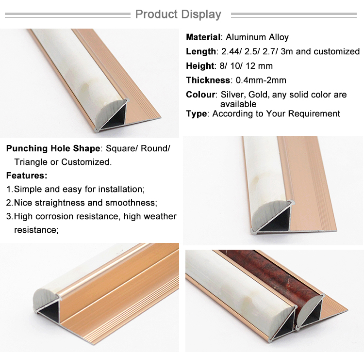 Foshan Curved Tile Trim Frame Metal Materials Manufacturers