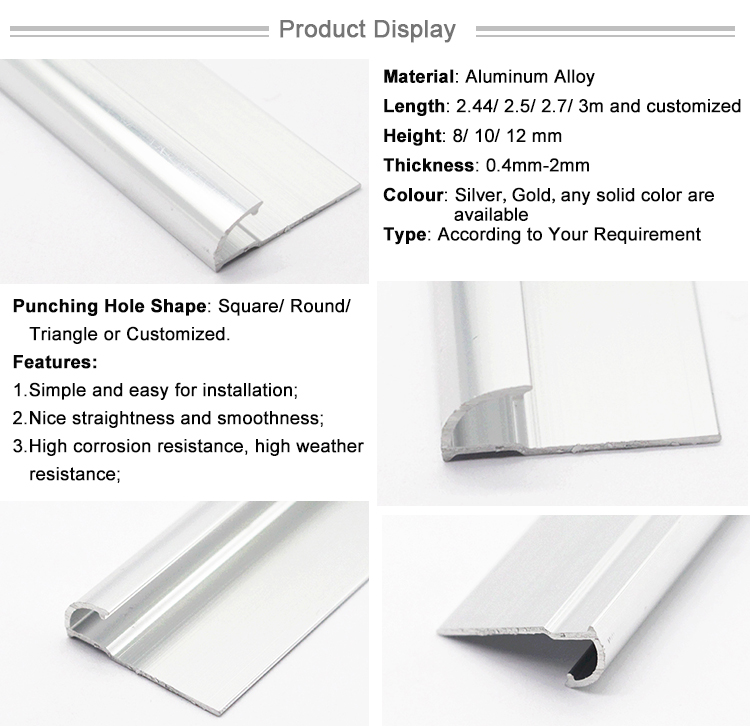 Durable Modeling Europe Alu Bullnose Edge Tile Trim