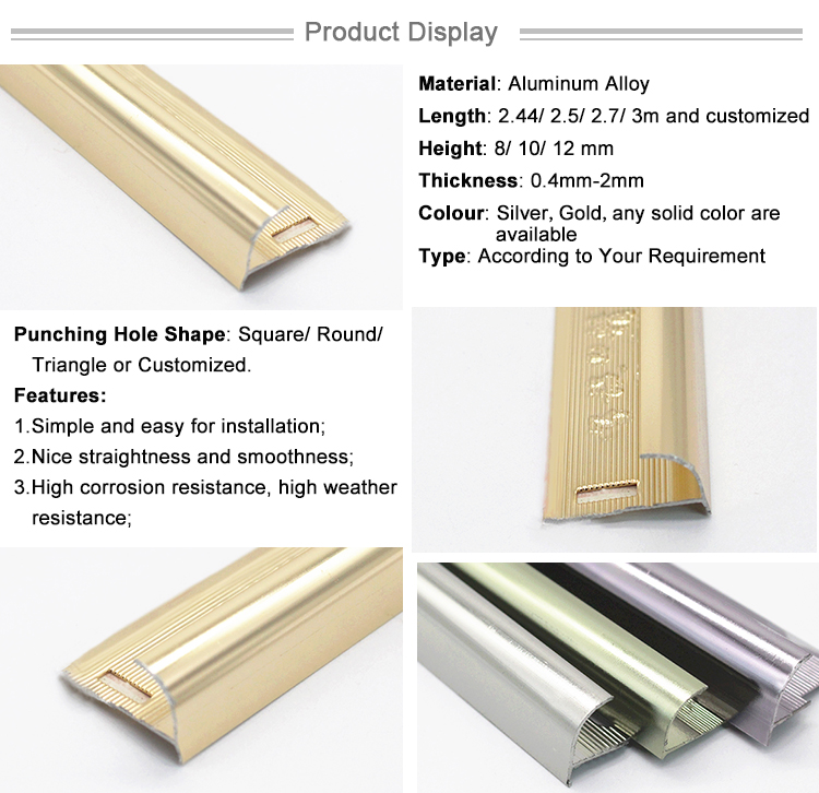 Metal Building Materials Prices Alu Trim Bar Corner Aluminium