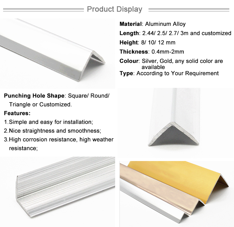Building Interior 24mm 30mm Width Aluminum Profiles