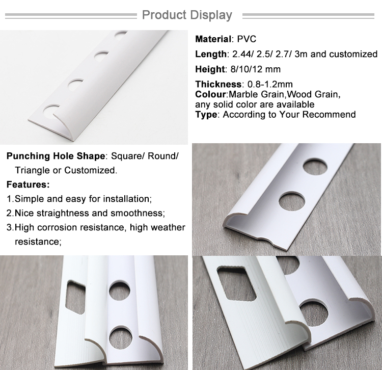 Factory Price PVC Edge Profile Tile Trim and Moulding