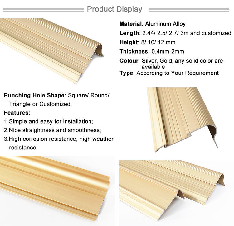 Trade Assurance Flexible Decorative Metal Aluminium Border Tile Corner Trim