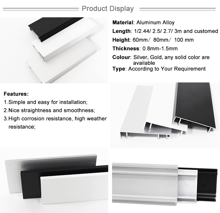 Building Material Supplier Ceramic Tile Decorative Metal Baseboard