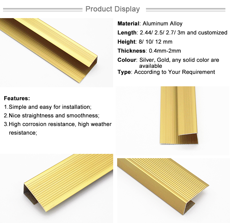 Quality And Quantity Assured Vinyl Corner J Shaped Tile Trim