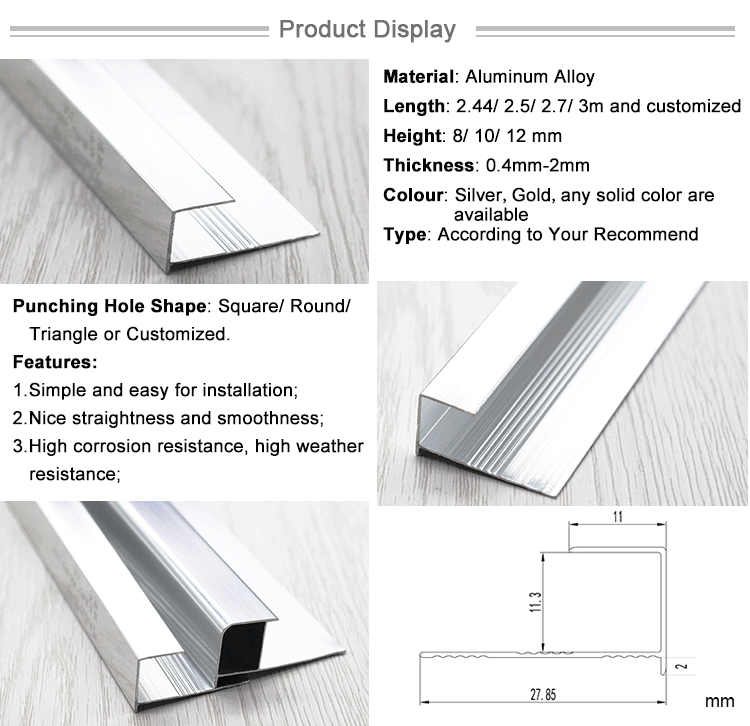 Aluminium Trim Profiles Catalogue Extrusion For Canada