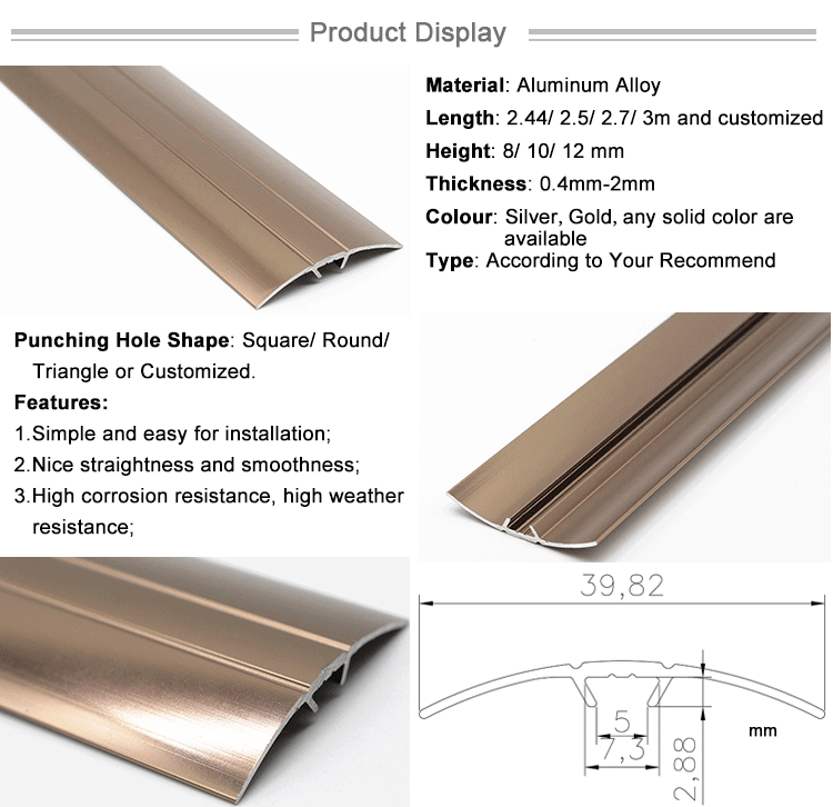 6063 Extruction Simplicity Aluminiowe 5Cm Aluminum Profile