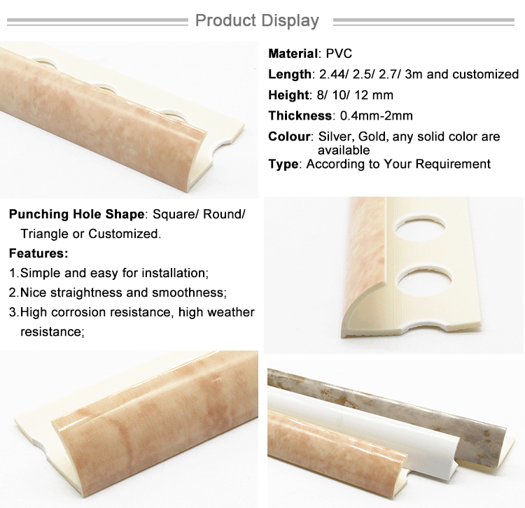 Beautiful Color Plastic Strip Profile Accessories