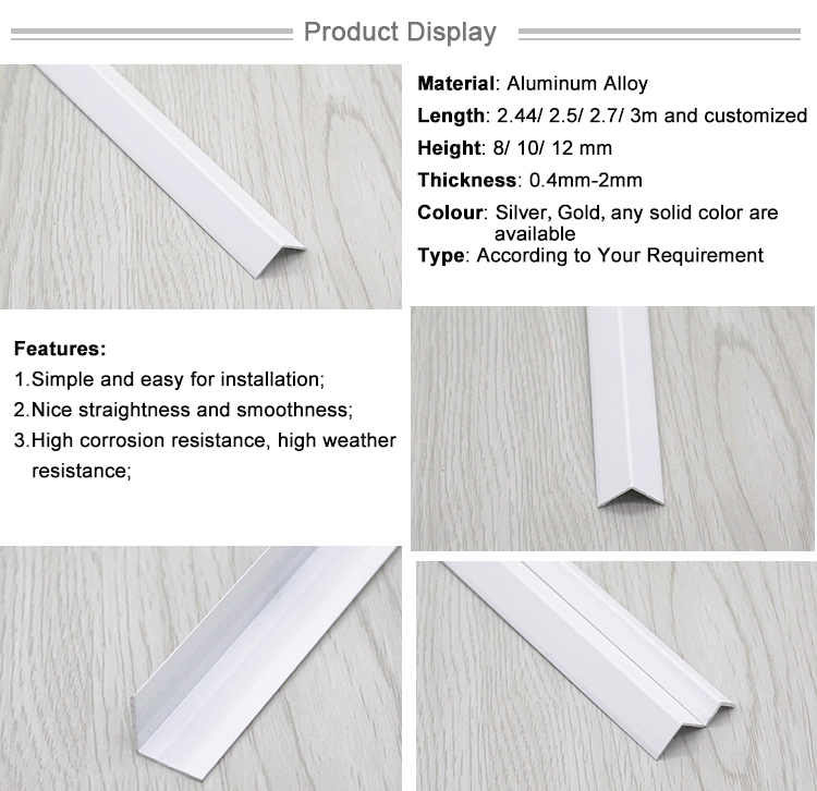 Powder Coating Protective Tile Edge Wall Decor Protection L Shape Trim