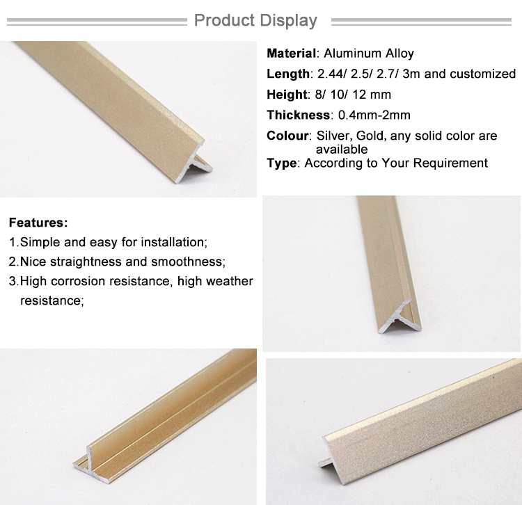 T Shape Copper Transition Strips Table Edging Trim Metal Trim Tlit