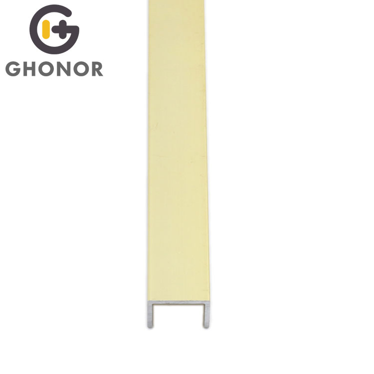 AU-001 Golden Wall Listello U Channel Edge Profile Tile Trim