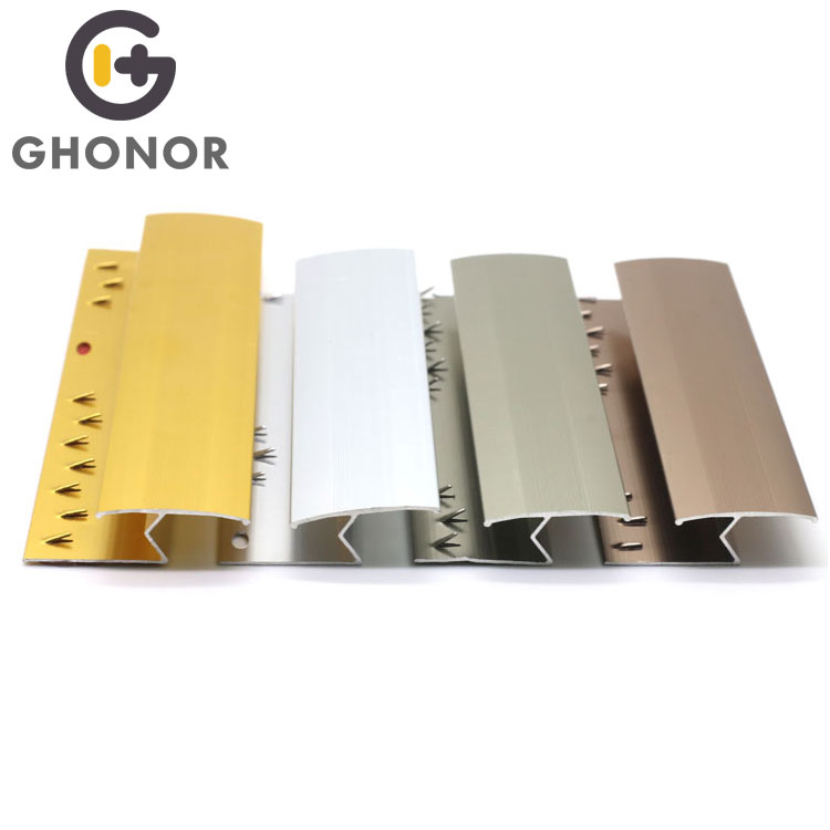 CS-002 Golden Ghonor Metal Aluminum Z Bar Cover Trim Joining Tile Door Threshold Carpet Edge Transition Strip
