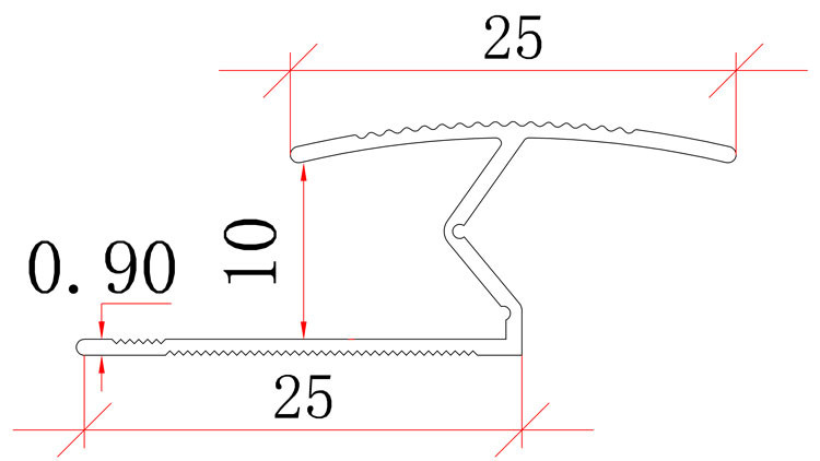CS-002 Golden Ghonor Metal Aluminum Z Bar Cover Trim Joining Tile Door Threshold Carpet Edge Transition Strip
