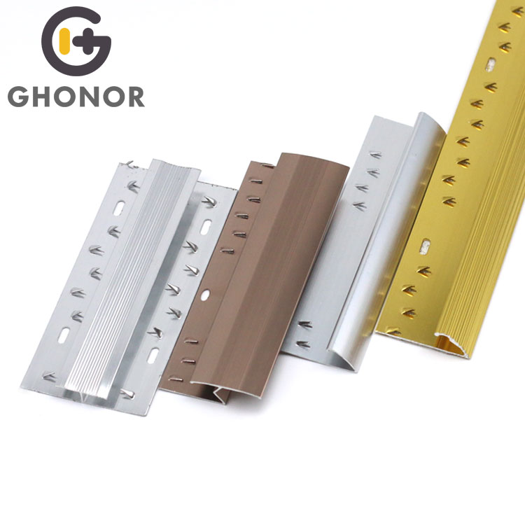 CS-003 H Shape Floor Carpet Track Decoration Aluminium Carpet Egde Strip Cover