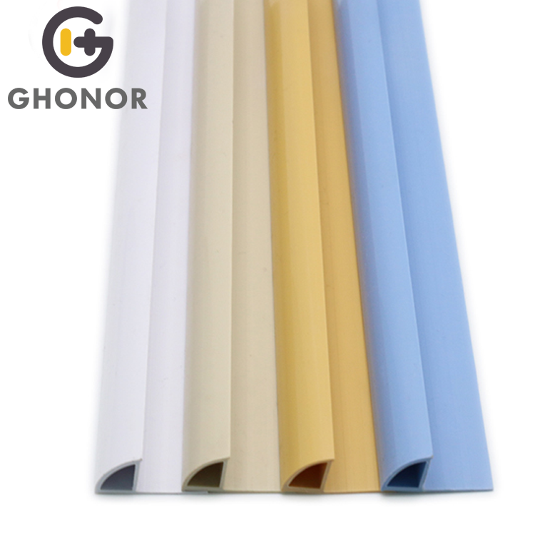 PVC-002 Factory Price Decorative Edge Protection Side Trim PVC Tile Trim Coated in the Phils