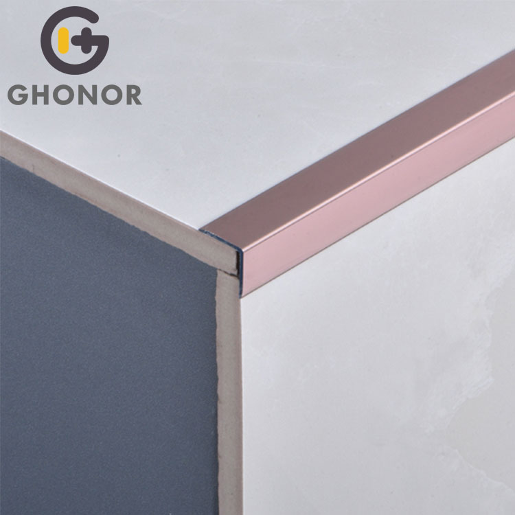 AC-002 External Tiling Angle Strips Profile Metal Protect Ceramic Tile Edging 90 Degree Aluminum L Wall Protector Angles Corner Guard