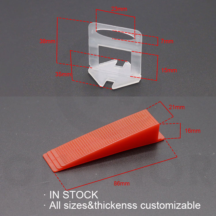 TS-001 1/16 2mm Clips Tile Tiles Spacer Leveler Clip And Wedge 1/16