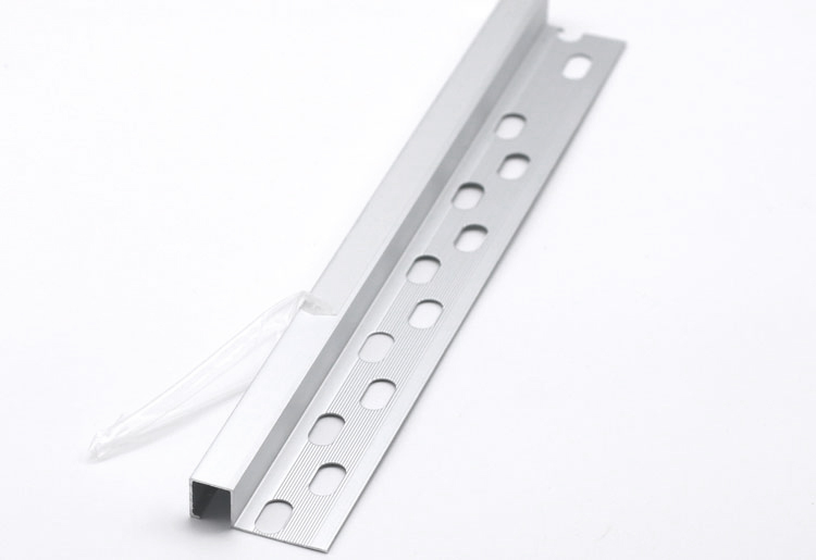 AS-016 RTS Quick Supply In Stock Matte Silver Square Edge Tile Trim
