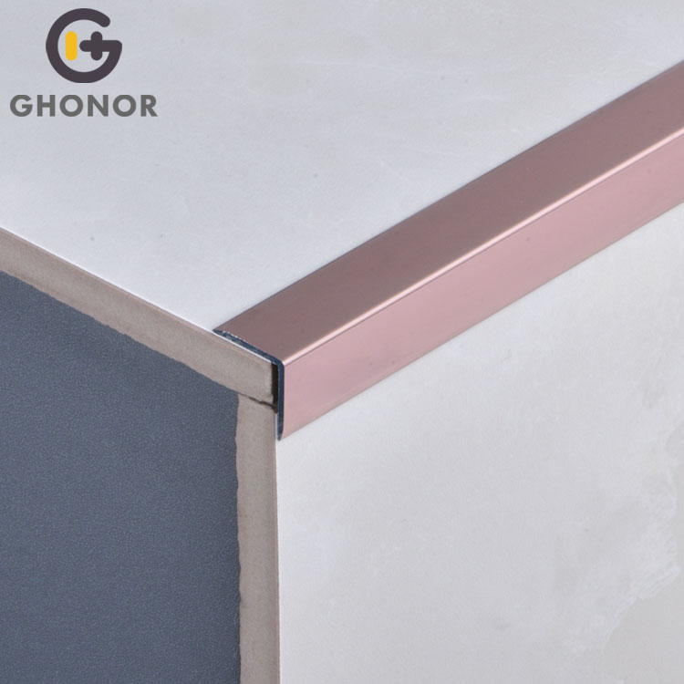 AC-002 Porcelain Trim Edge Angle Molding Flexible Aluminium Edging Trim