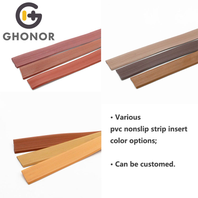 FS-013 PVC Non Slip Floor Mount Edge Wide Surface Transition Flooring Profile Tile Aluminum Trim Cover Strips for Carpet and Floor